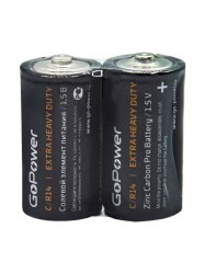 Батарейка GoPower R20 D 1.5V Shrink (продажа кратно 2 шт)